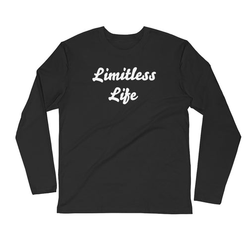 Premium Fitted Long Sleeve Crew with Tear Away Label